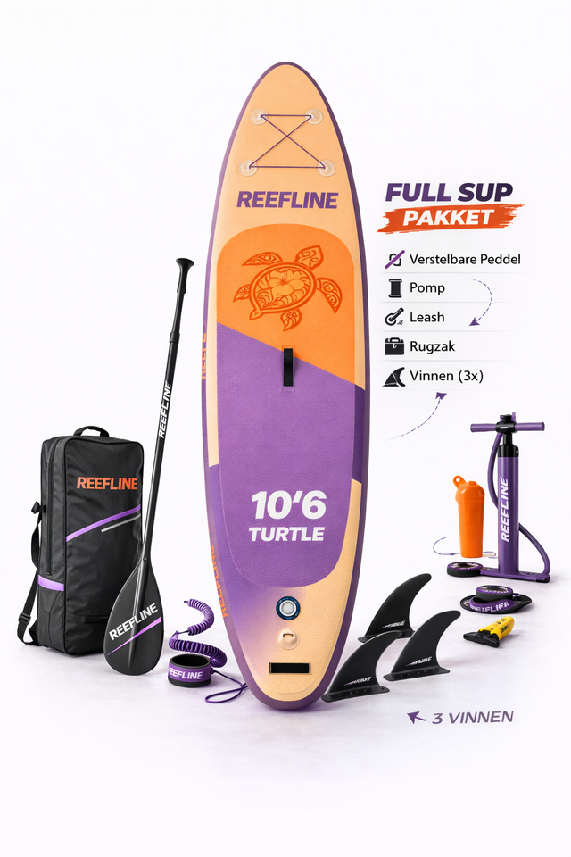 Reefline Turtle 10'6 SUP Board – MSL Double Layer & 3 Jahre Garantie