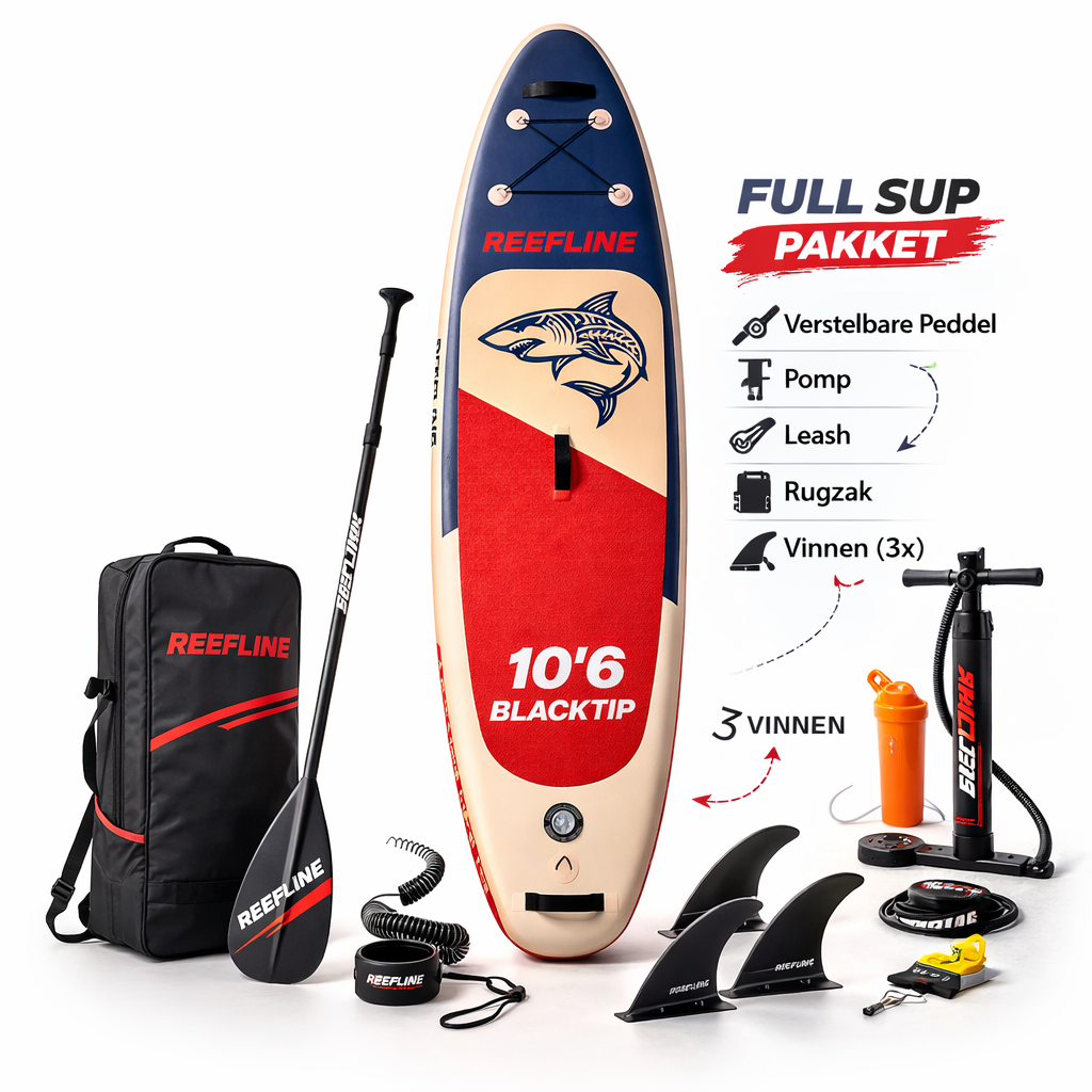 Reefline Blacktip 10'6 SUP Board – MSL Double Layer & 3 Jahre Garantie